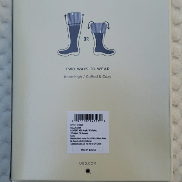 **HP**NIB UGG Shaye Tall Rainboot Socks - Picture 9 of 10